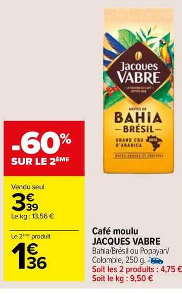 café moulu jacques vabre
