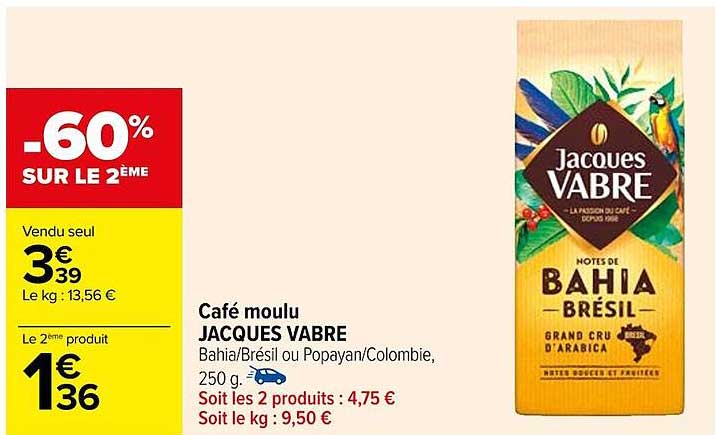 café moulu jacques vabre