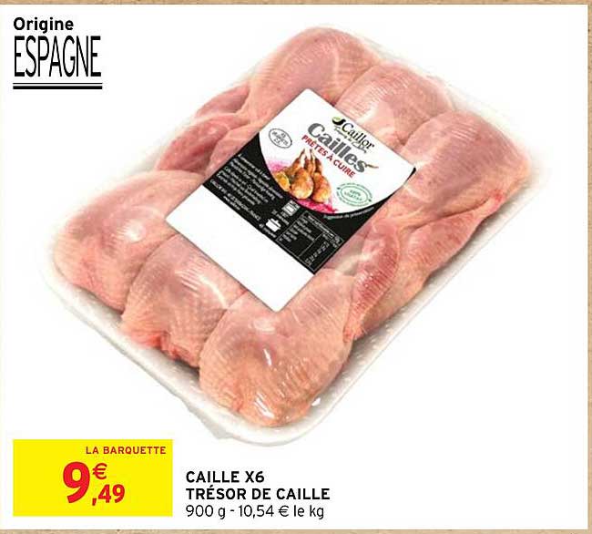 caille x6 trésor de caille