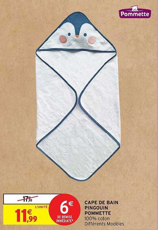 Cape De Bain Pingouin Pommette
