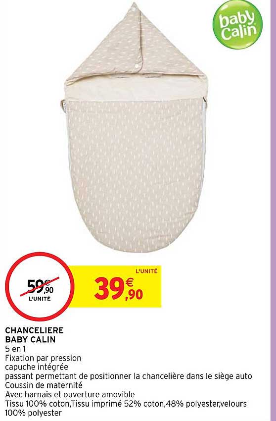 chancelière baby calin