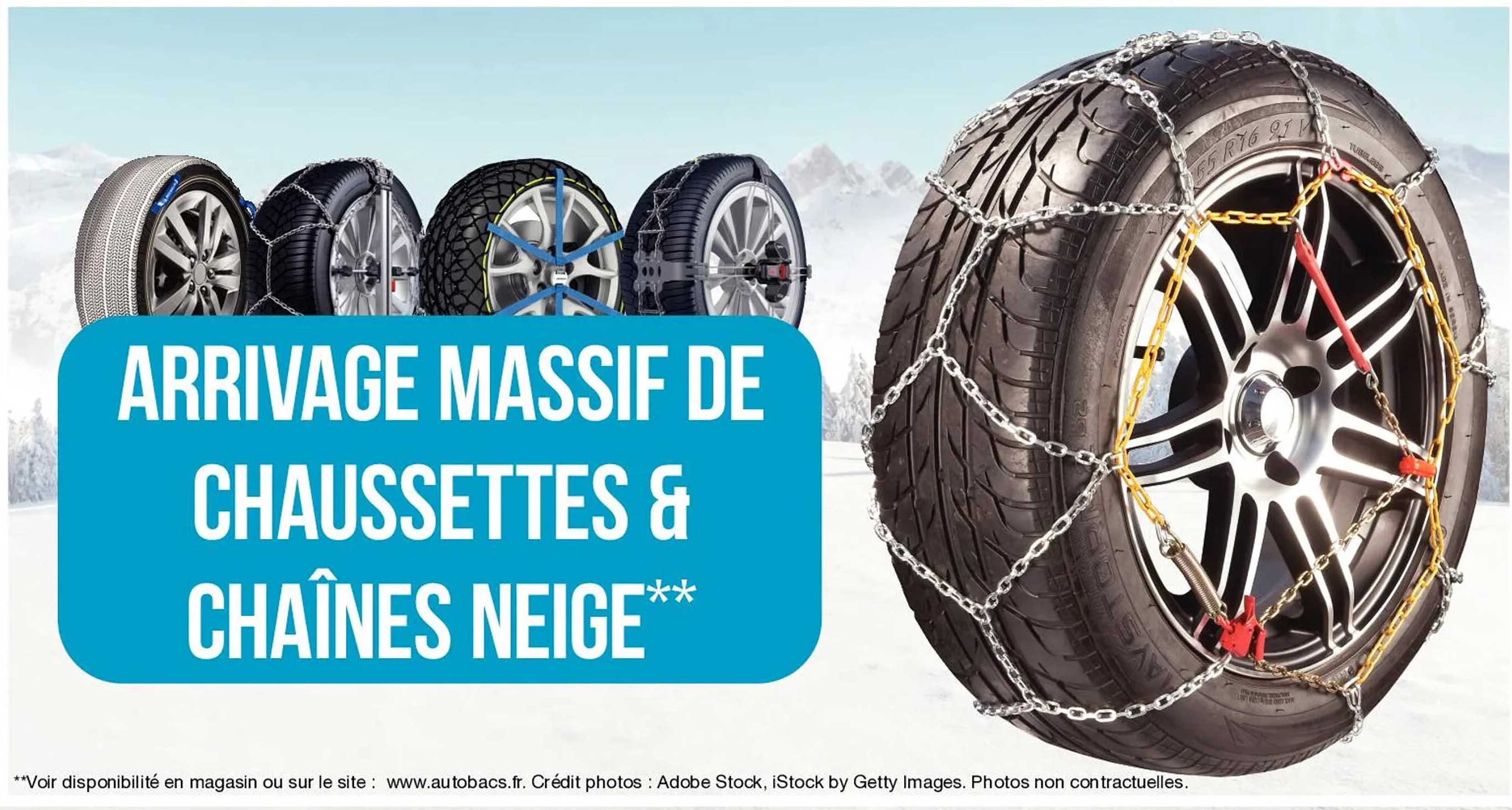 chaussettes & chaînes neige