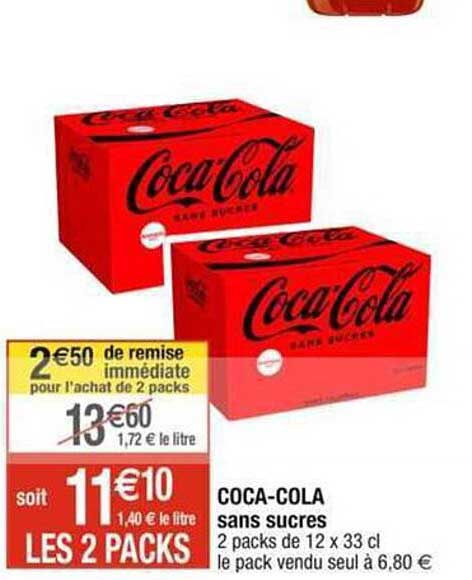 coca-cola sans sucres