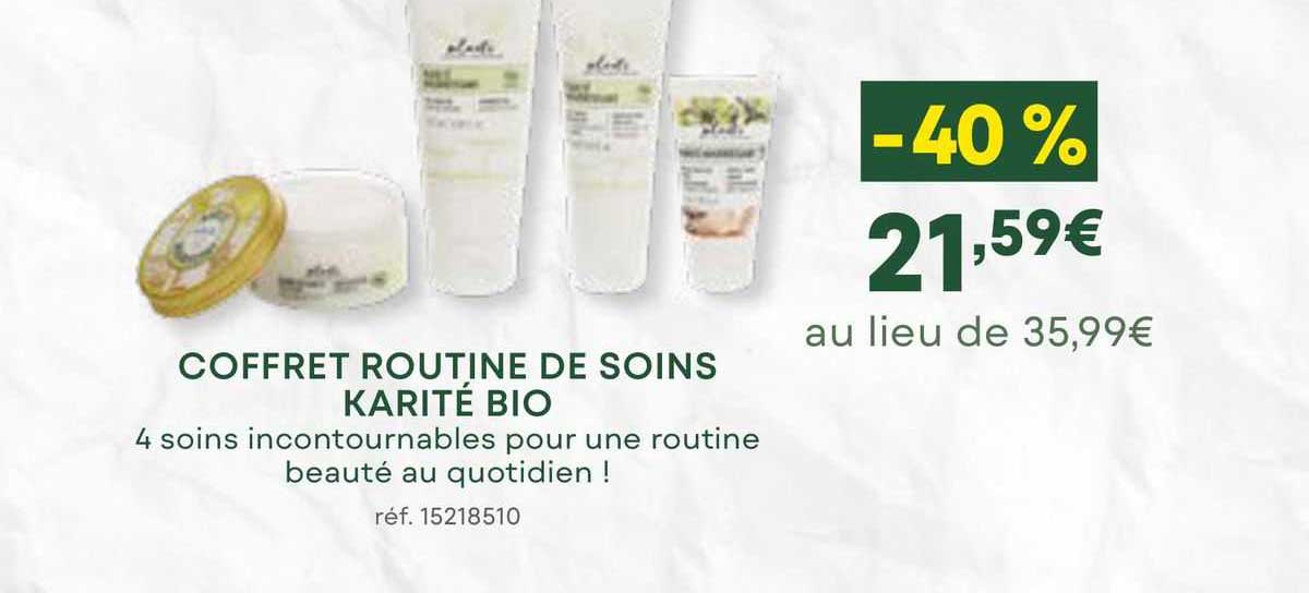 coffret routine de soins karité bio