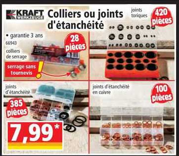 colliers ou joints d'étanchéité kraft werkzeuge