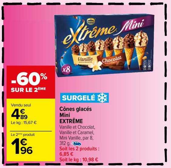 Cônes Glacés Mini Extrême