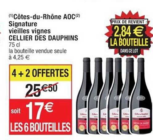 côtes-du-rhône aoc signature vieilles vignes cellier des dauphins