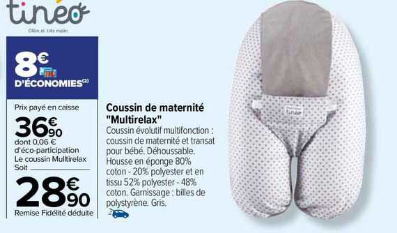 coussin de maternité "multirelax" tinéo