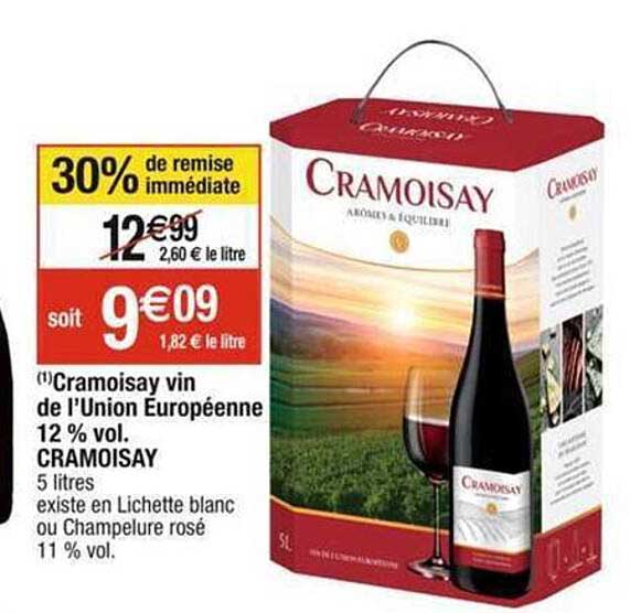 cramoisay vin de l'union européenne 12% vol. cramoisay