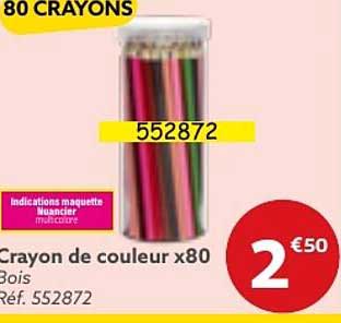 crayon de couleur x80
