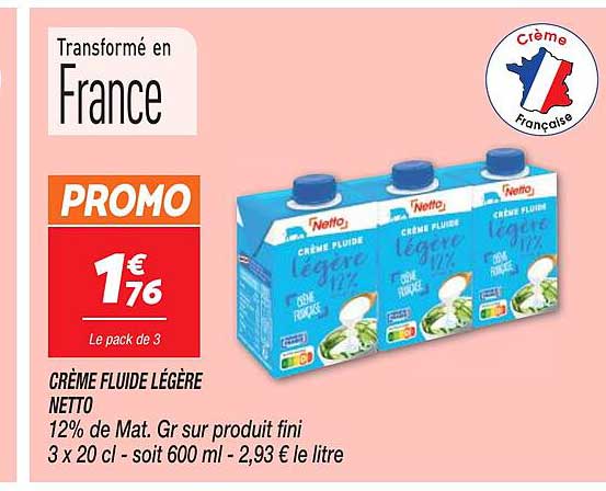 Crème Fluide Légère Netto