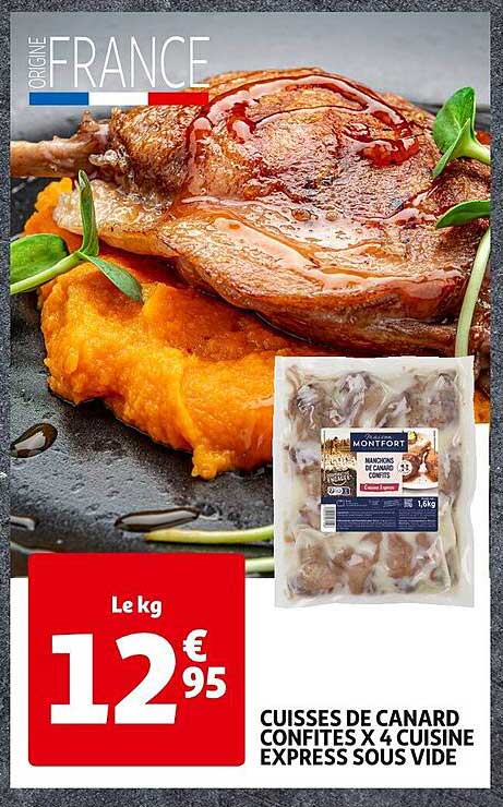 cuisse de canard confites x4 cuisine express sous vide