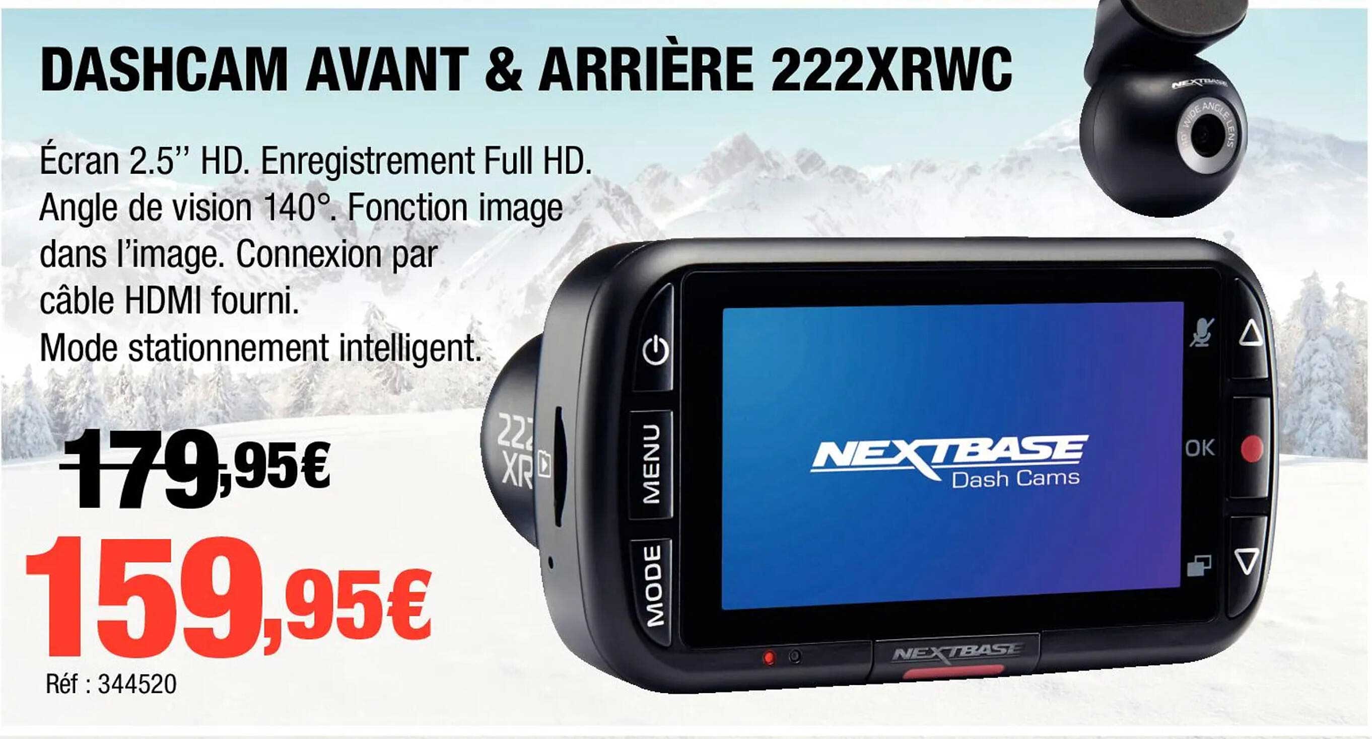 dashcam avant & arrière 222xrwc