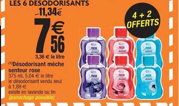 désodorisant mèche senteur rose