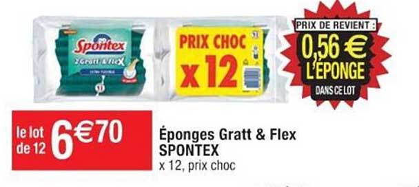éponges Gratt & Flex Spontex
