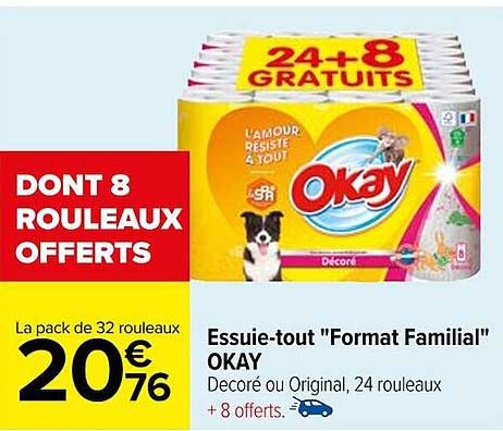 essuie-tout "format familial" okay