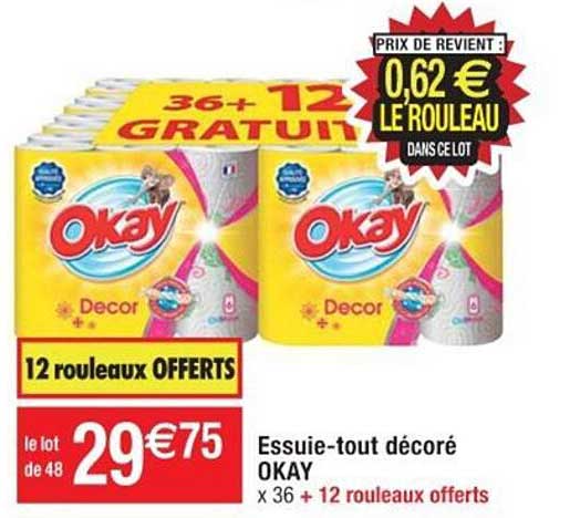 essuie-tout décoré okay