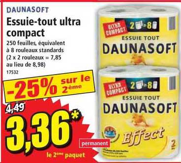 essuie-tout ultra compact daunasoft