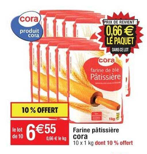 farine pâtissière cora