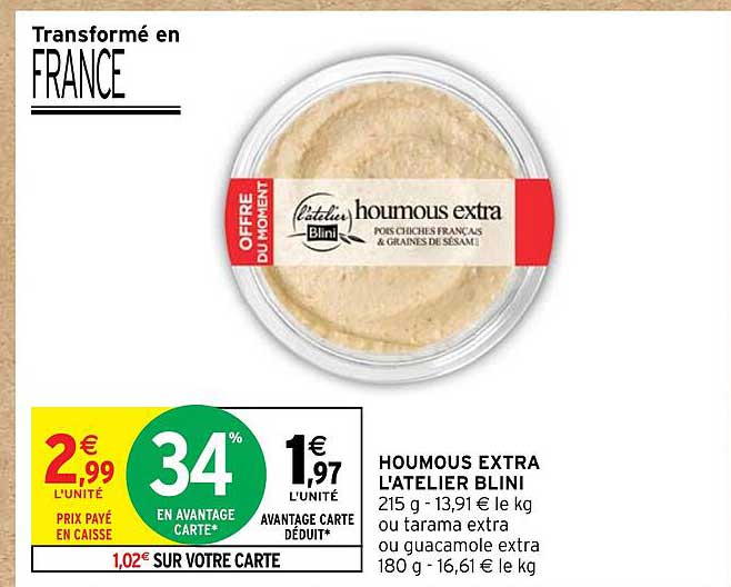 houmous extra l'atelier blini