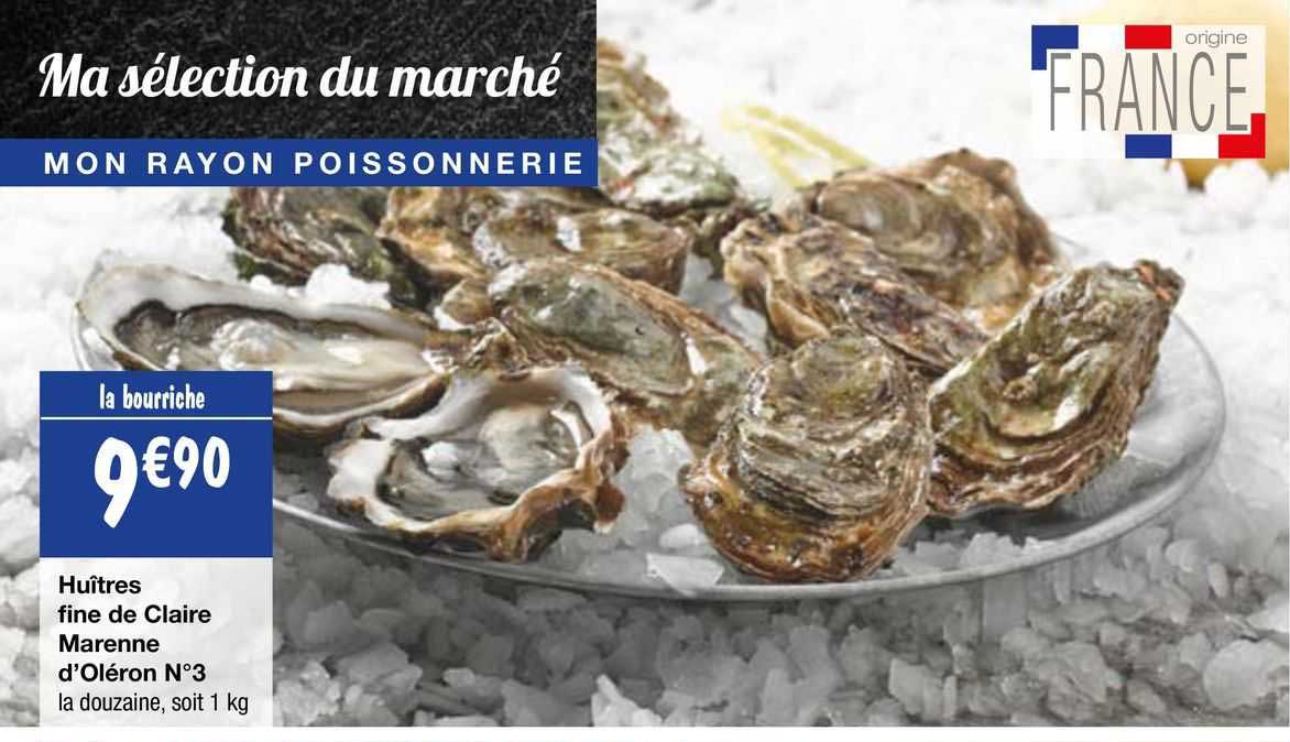 huîtres fine de claire marenne d'oléron n°3