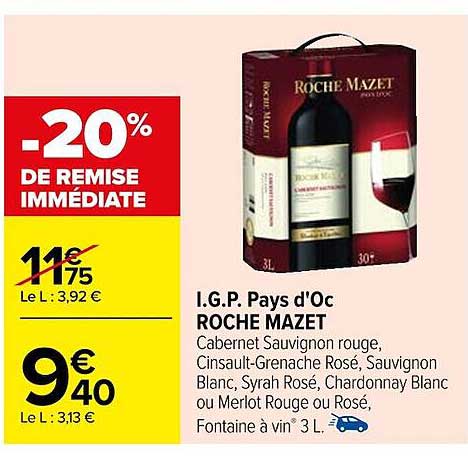 i.g.p. pays d'oc roche mazet