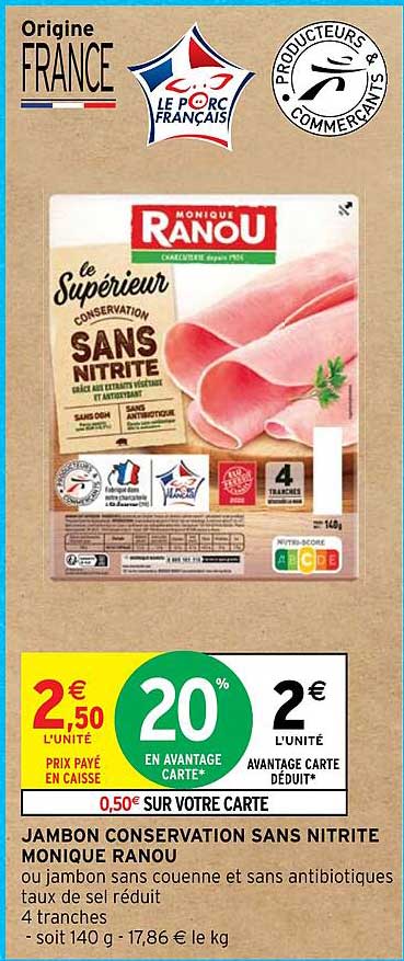 jambon conservation sans nitrite monique ranou