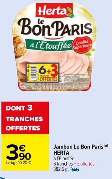Jambon Le Bon Paris Herta