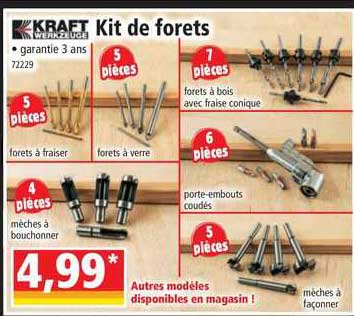 kit de forets kraft werkzeuge