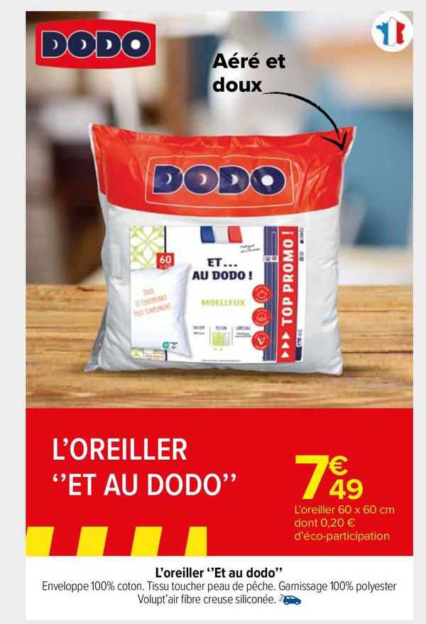 L'oreiller "et Au Dodo"