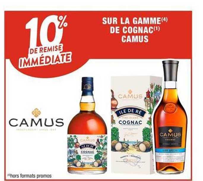 la gamme de cognac camus