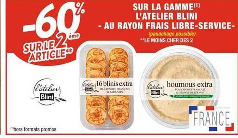 la gamme l'atelier blini - au rayon frais libre-service -