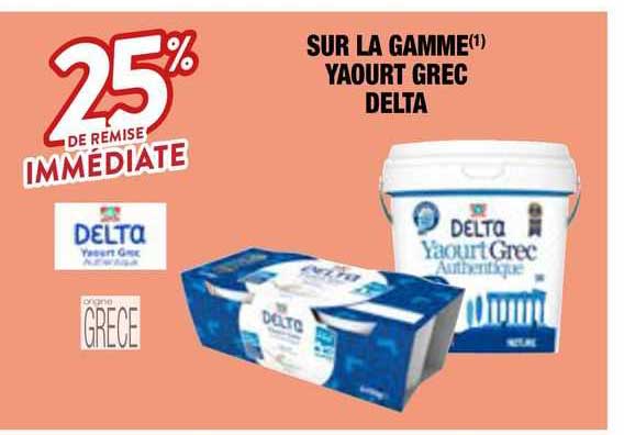 la gamme yaourt grec delta