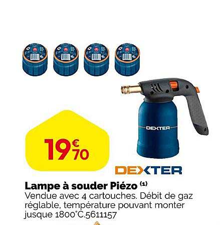 lampe à souder piézo dexter