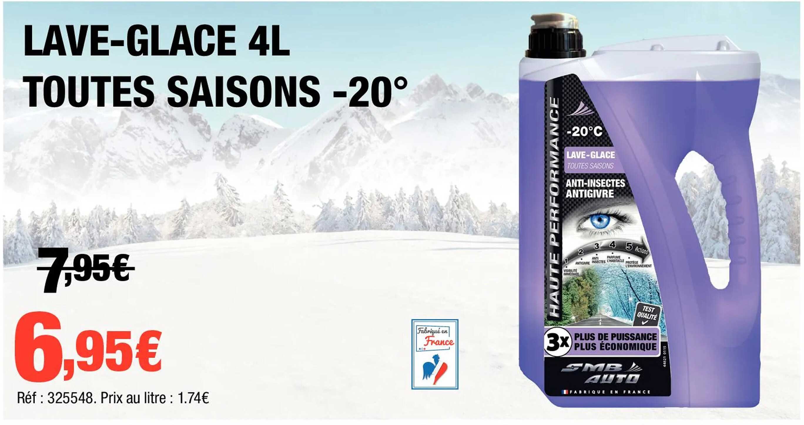 lave-glace 4l toutes saisons -20°
