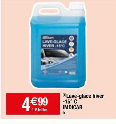lave-glace hiver -15° c imdicar