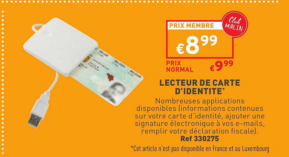 lecteur de carte d'identité