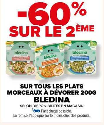 les plats morceaux à dévorer 200g blédina