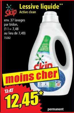 Lessive Liquide Active Clean Skip