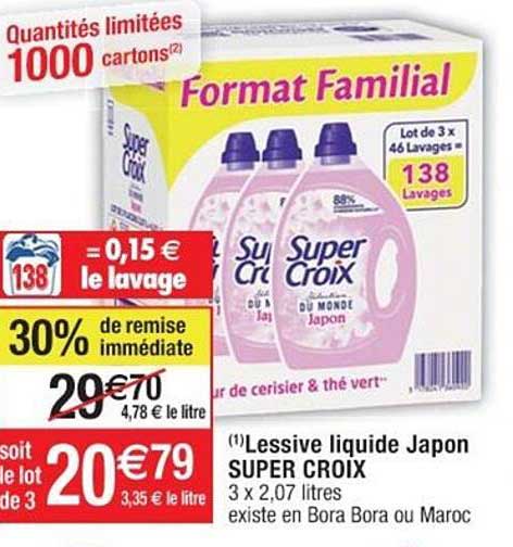 Lessive Liquide Japon Super Croix