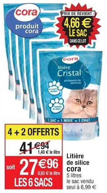 Litière De Silice Cora