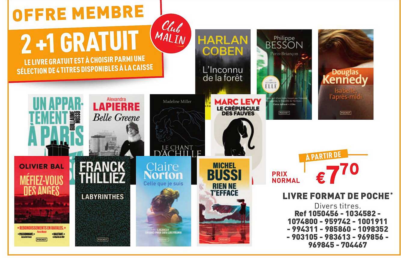 livre format de poche