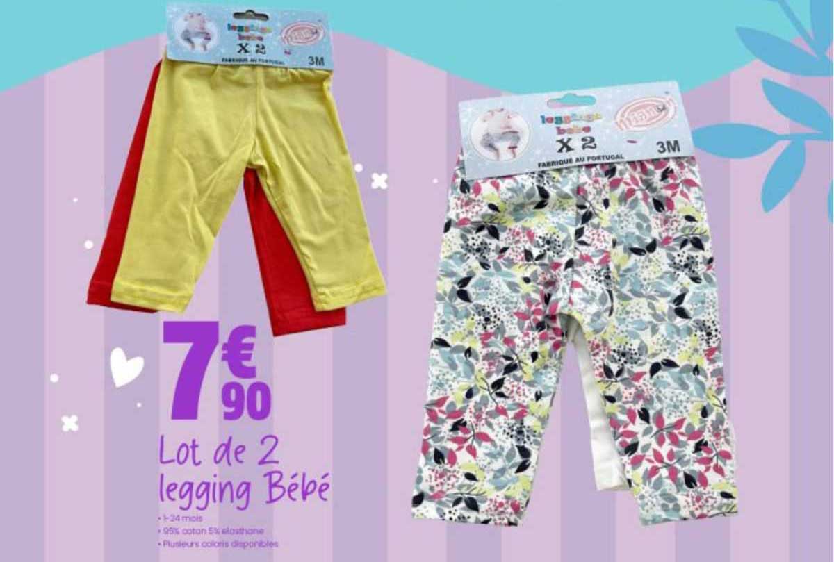 Lot De 2 Legging Bébé