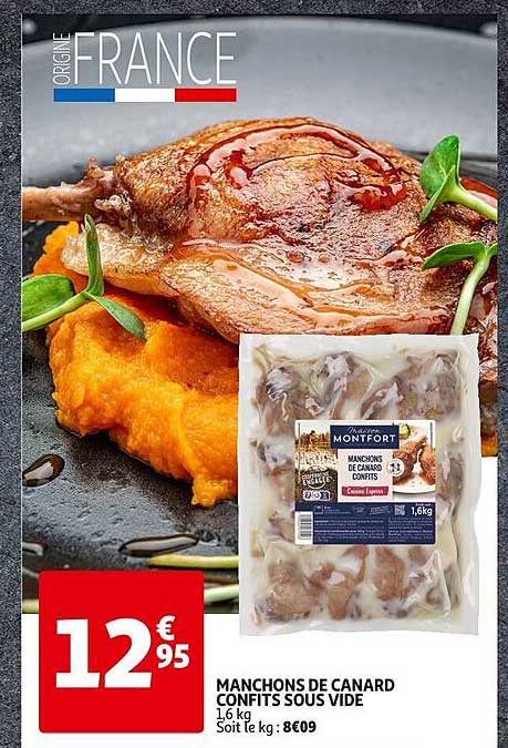 manchons de canard confits sous vide