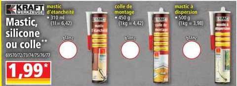 mastic, silicone ou colle kraft werkzeuge