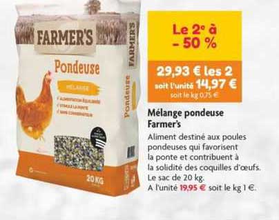 mélange pondeuse farmer's