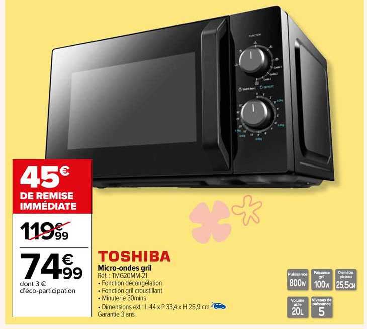 micro-ondes gril toshiba