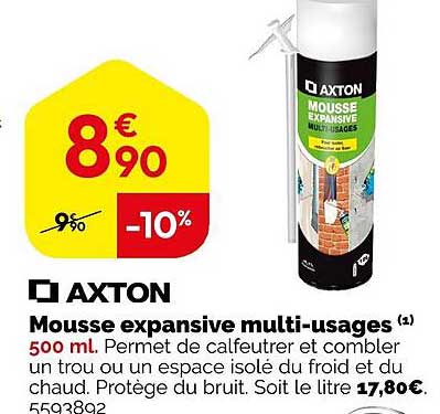 mousse expansive multi-usages axton