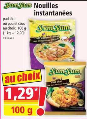 nouilles instantanées yum yum