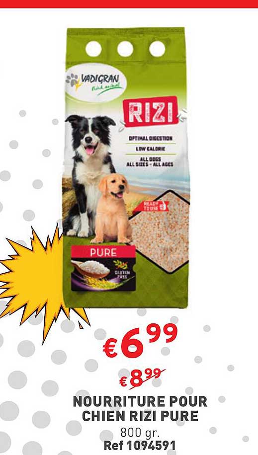 nourriture pour chien rizi pure